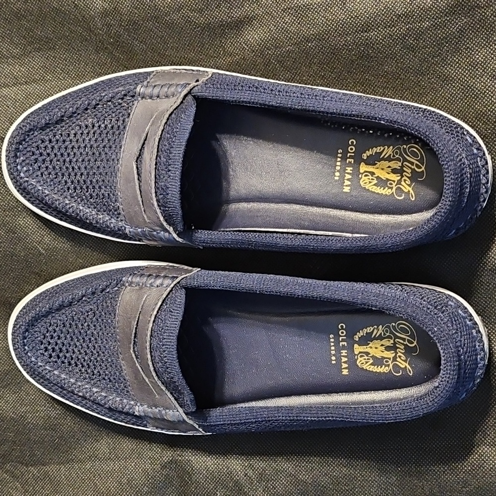 Cole Haan Women's Blue Slip-on Loafers Boat Shoes - Picture 1 of 16
